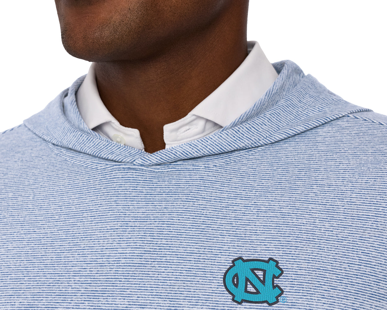 University of North Carolina Hamilton Hoodie: Pacific Blue & White