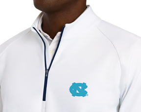 University of North Carolina Rodgers Quarter-Zip: White