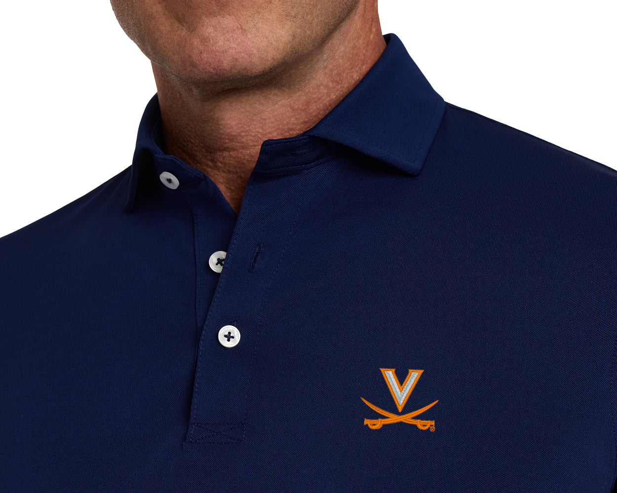 University of Virginia Macdonald Shirt: Navy
