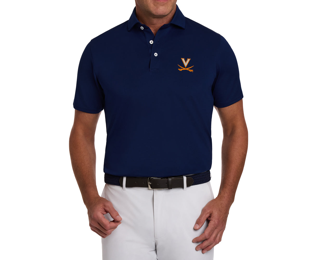 University of Virginia Macdonald Shirt: Navy