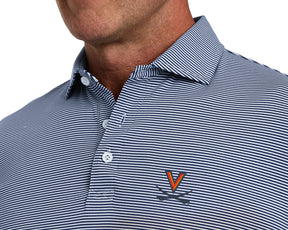 University of Virginia Perkins Shirt: Navy & White