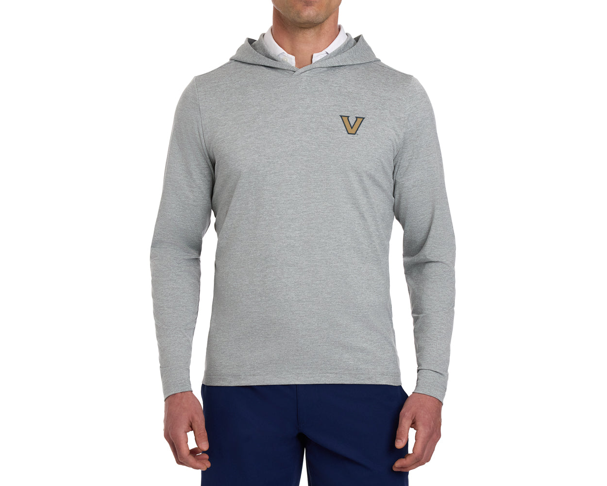 Vanderbilt University Stowe Hoodie: Heathered Gray