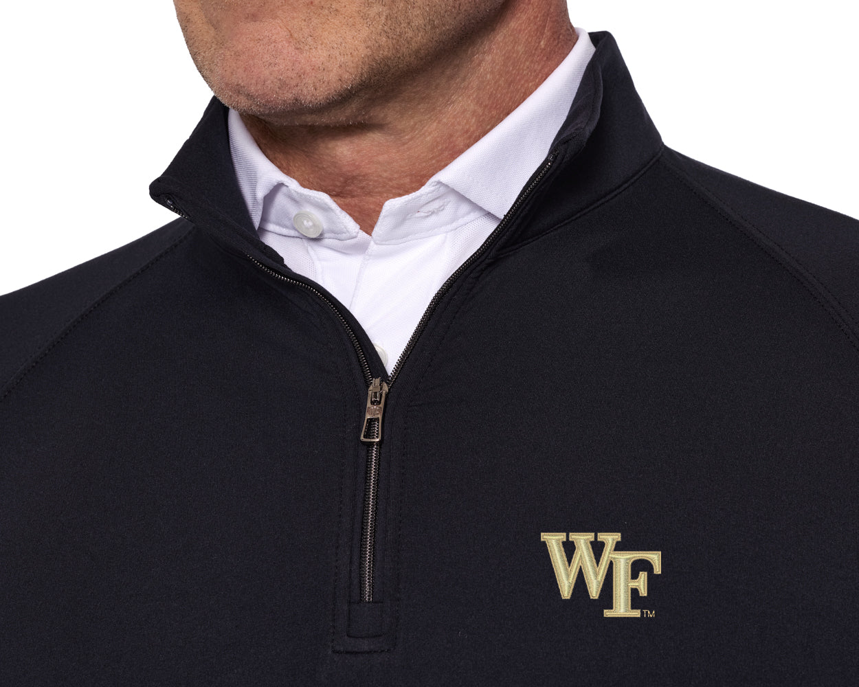 Wake Forest University Westland Quarter-Zip: Black