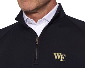 Wake Forest University Westland Quarter-Zip: Black