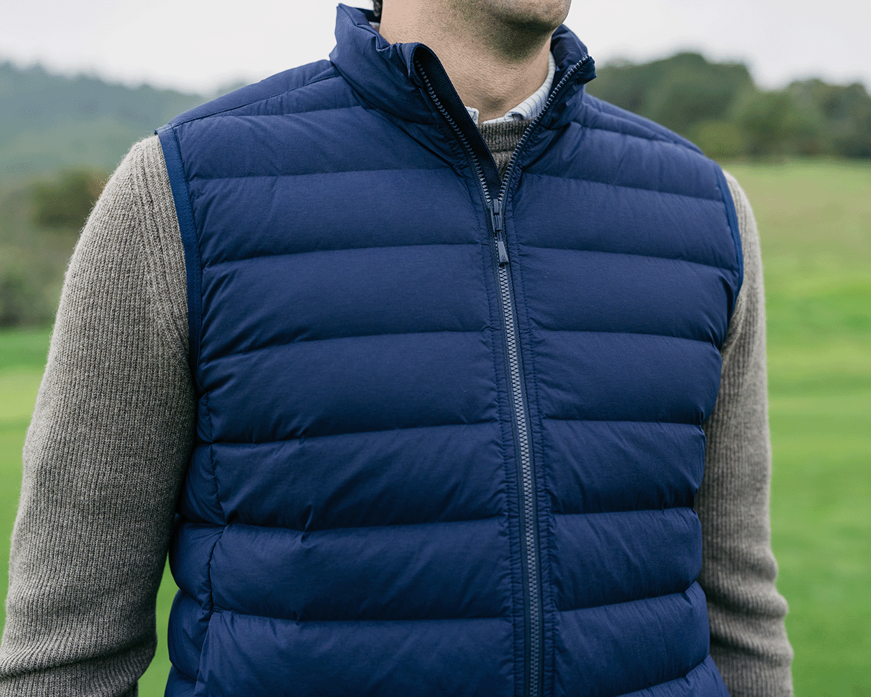 The Wells Vest: Dark Navy