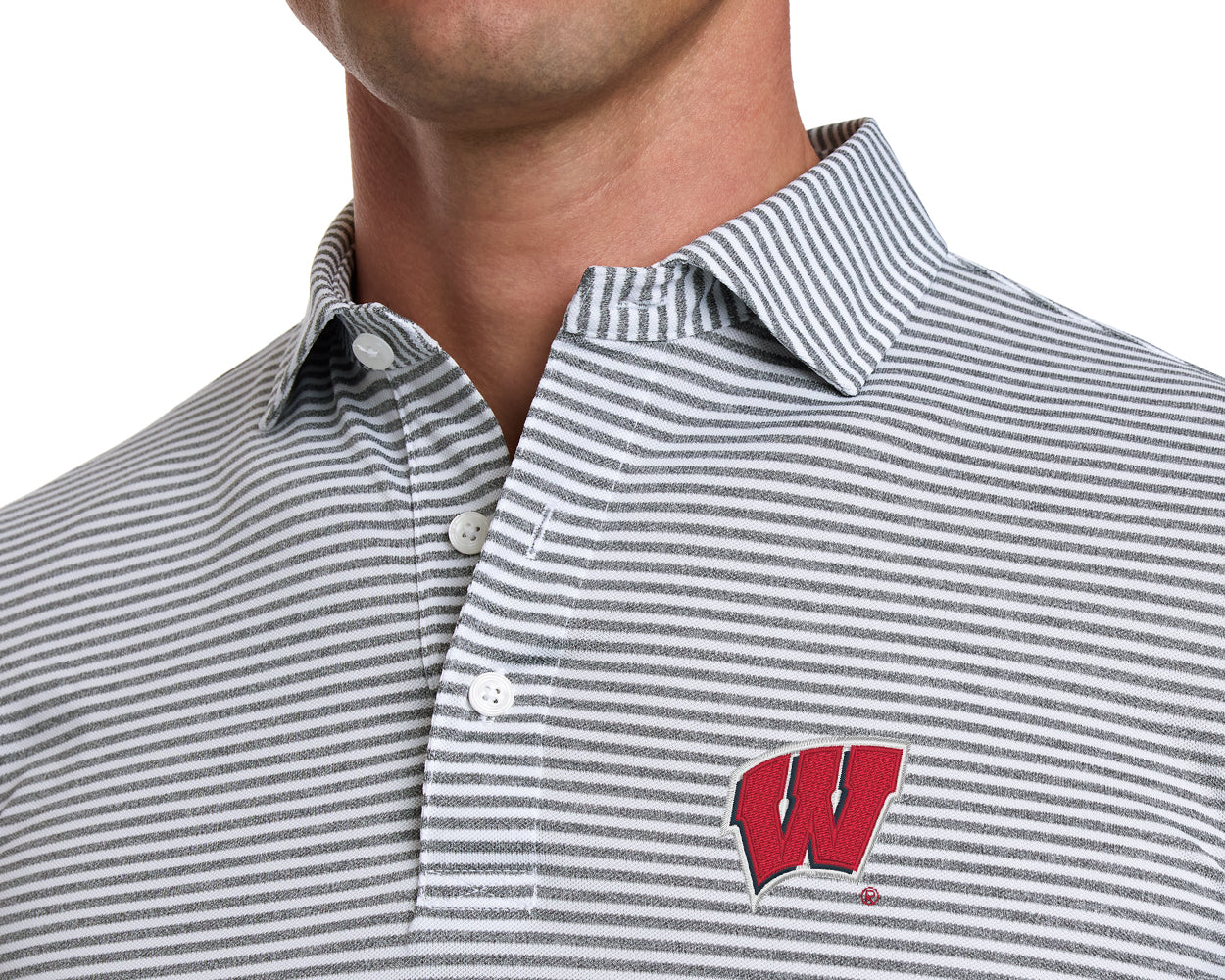 University of Wisconsin Maxwell Shirt: Gray & White