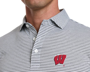 University of Wisconsin Maxwell Shirt: Gray & White