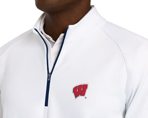 University of Wisconsin Rodgers Quarter-Zip: White