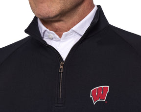 University of Wisconsin Westland Quarter-Zip: Black