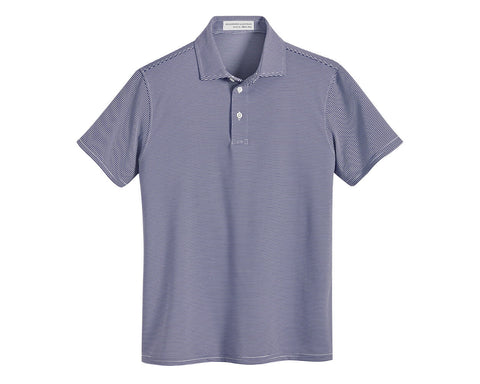 Holderness & Bourne The Perkins Boys' Navy Striped Polo Shirt