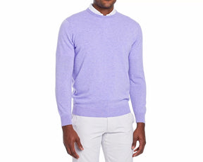 The Buckley Crewneck Sweater: Heathered Lavender