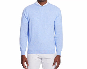 The Buckley Crewneck Sweater: Heathered Skye