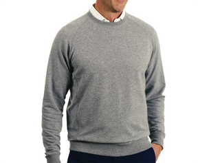 The Kennedy Crewneck: Heathered Gray