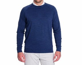 The Laidlay Crewneck: Heathered Navy